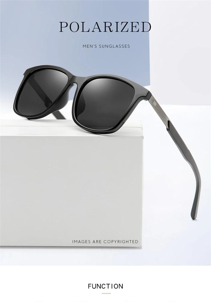 2024 Short-sight Lens Square Polarized Women Sunglasses TR90 Driver Diopter