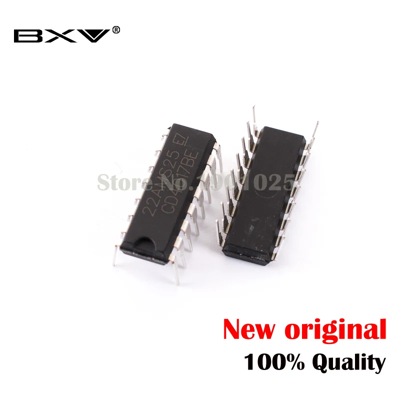 

10pcs/lot CD4017 CD4017B DIP-16 CD4017BE DIP 4017 IC new original free shipping In Stock