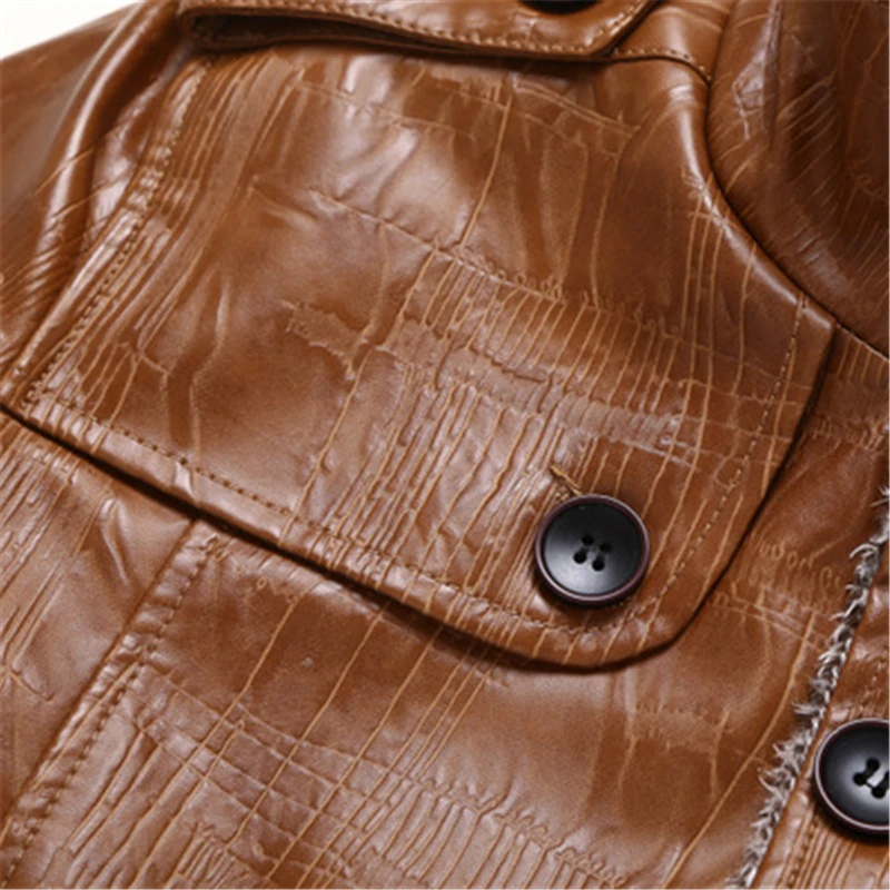 Зимняя кожаная куртка мужская куртка Casaco Feminino Повседневная стойка Chaqueta Mujer однобортное базовое пальто однотонное Casacas Para Mujer
