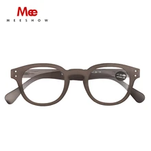 Meeshow очки для чтения Для мужчин Для женщин очки в стиле ретро, модные, очки для глаз с французский Стиль Lesebrillen 0+ 1,0+ 1,5+ 2,0+ 2,5+ 3,0 1513 все