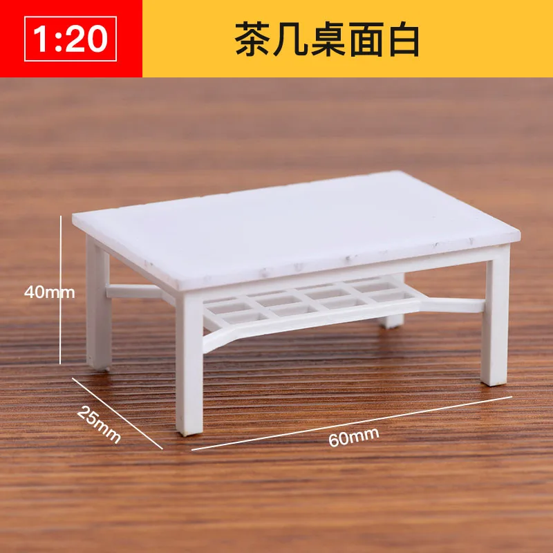 Mesa Miniatura Para Casa De Muñecas - Accesorio Decorativo De Madera, Escala 1:12, Para Maquetas Y Escenarios