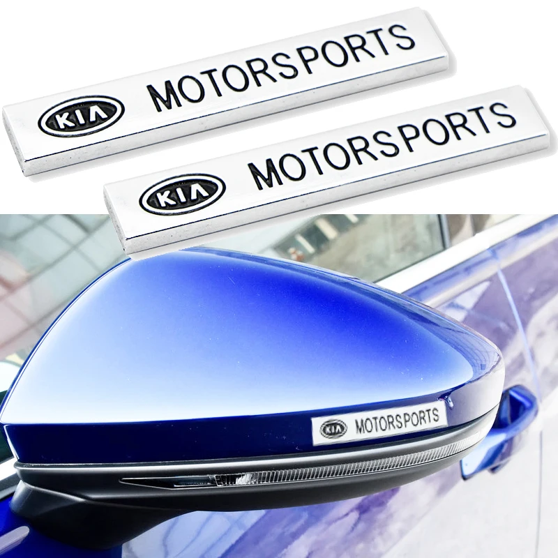 

2 Pieces Metal Car Stickers Auto Emblems Sticker for KIA K2 K3 K5 Sorento Sportage R Rio Soul Car Accessories Automobile Gadgets