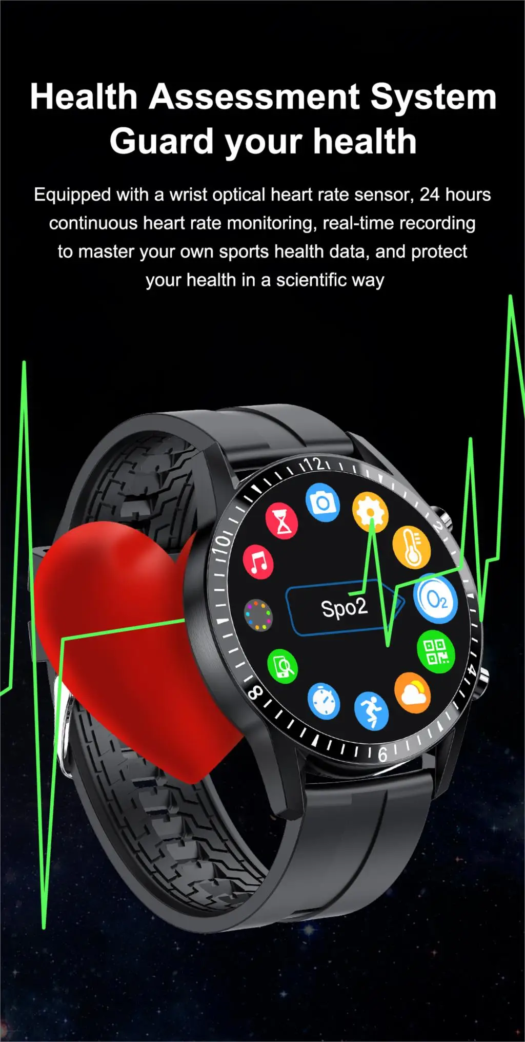 Novo i9 relógio inteligente bluetooth chamada smartwatch
