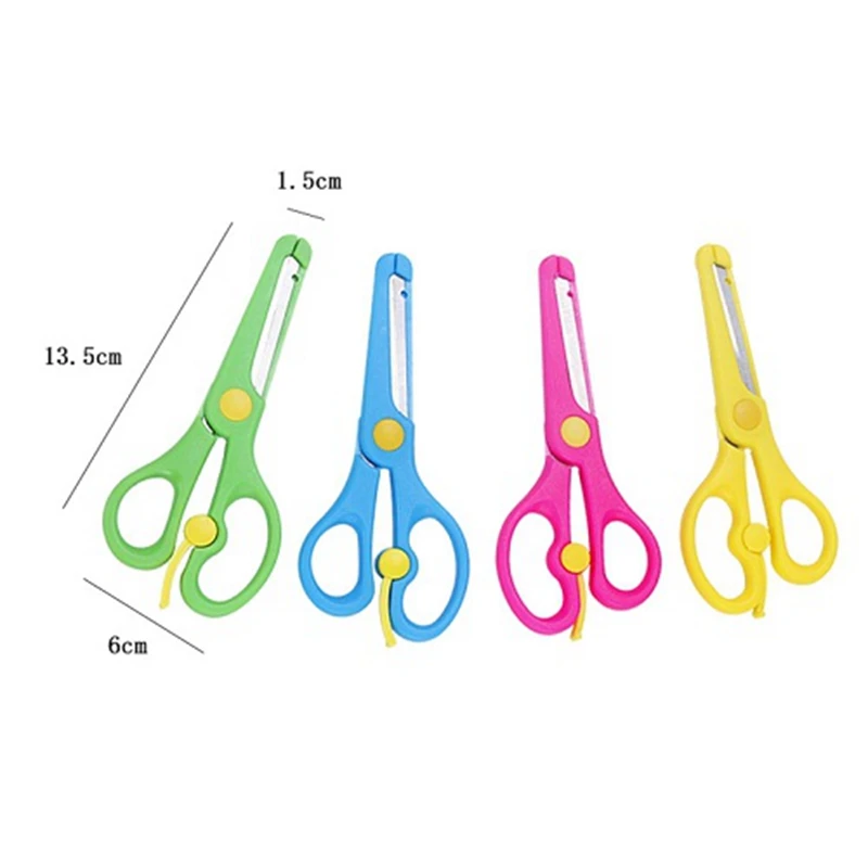 Plastic Safety Scissors Toddlers Training Scissors Paper Cutter