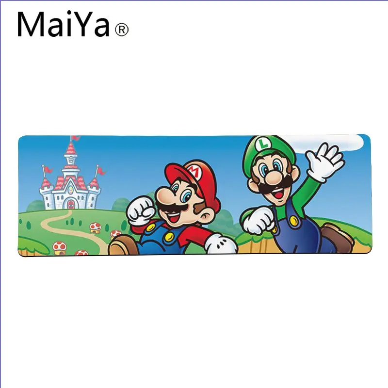 Maiya, высокое качество, супер Марио, игровой коврик для ноутбука, коврик для мыши,, большой коврик для мыши, клавиатура, коврик