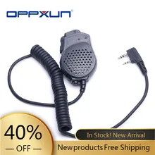 Baofeng – Microphone à main, spécial pour talkie walkie UV 82, double bouton PTT, Extension de Station de Radio bidirectionnelle, haut parleur, Port CB