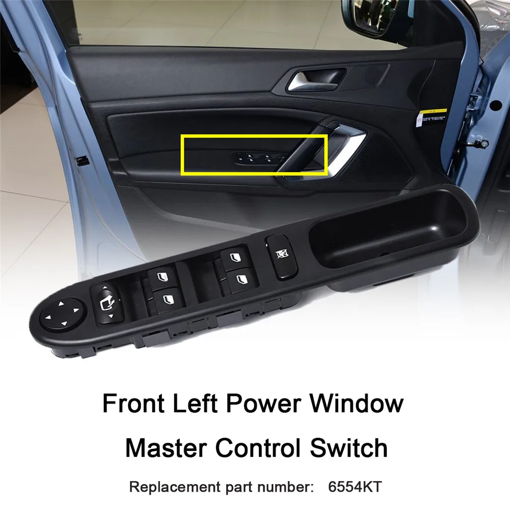 

Window Master Lifter Control Switch For Peugeot 307 6554.KT 6554KT LHD Switch Push Button Panel Car Accessories 307SW 307CC