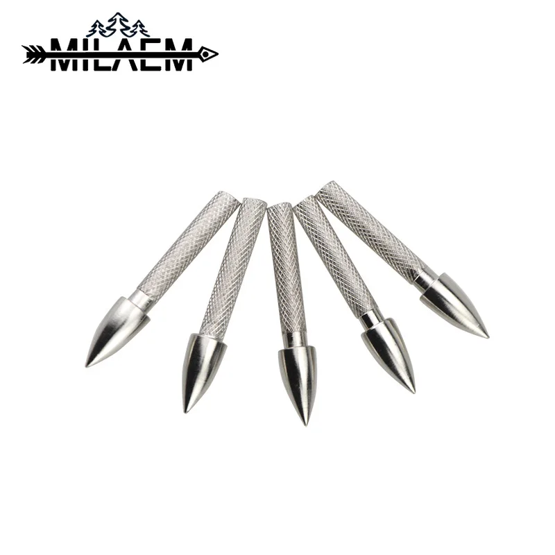 

50 Pcs 4.2 mm Archery Insert Broadheads Point Tips 60 Grain 80 Grain Stainless Steel Arrow Heads Entertainment Sports