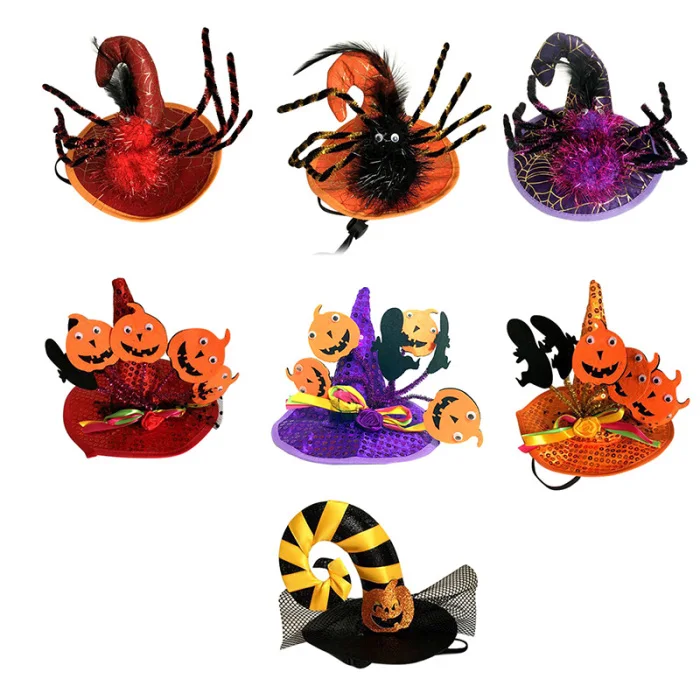 Хэллоуин Волшебная Шляпа ведьмы Pet Wizard Spider cap для кошки собаки вечерние украшения MDJ998