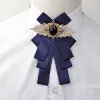 Woman Big Bowtie Fashion Pretty Ribbon Solid Color Butterfly Bowknot Bow Tie Polyester Cravat Pin Lapel ► Photo 1/5