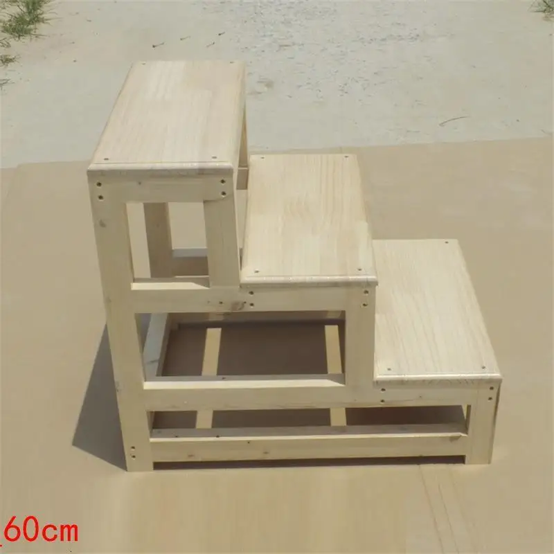 MODEL A Детский табурет для ванной комнаты Sgabelli Cucina Scaletta Legno Merdiven Stepladder Chair Escabeau - Цвет: MODEL A