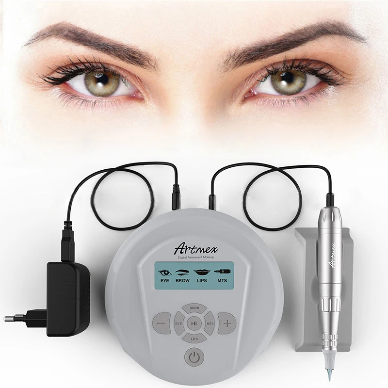 

Permanent Makeup Eyebrow pmu machine With Digital Control Panel Micropigmentation Device Artmex V6 Eye Brow Lip Rotary Pen