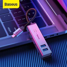 Baseus 5 Porte USB C HUB per 3.0 USB di Tipo C per MacBook Pro di Tipo C HUB 3.0 HUB USB per DELL ThinkPad ASUS LED Micro USB HUB
