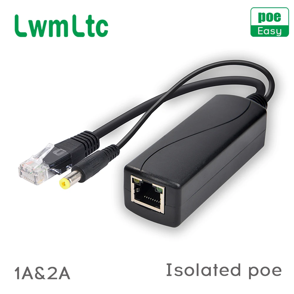 48V POE разветвитель на выходе 12В 1A 2A Водонепроницаемый подходит для Non ip камеры с