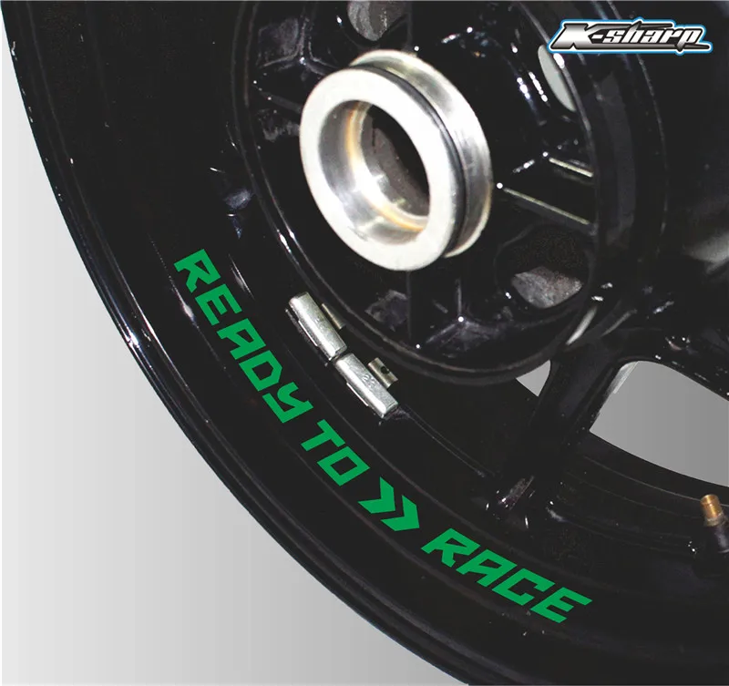 Лучшие наклейки для продажи аксессуары колеса мотоцикла личности Светоотражающие Водонепроницаемые украшения подходят для KTM готов к гонке - Цвет: K-LQT-READY-03