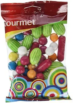 

Gourmet - Gominolas - Frutas surtidas grageadas 150 gr - Pack de 4 (Total 600 grams)