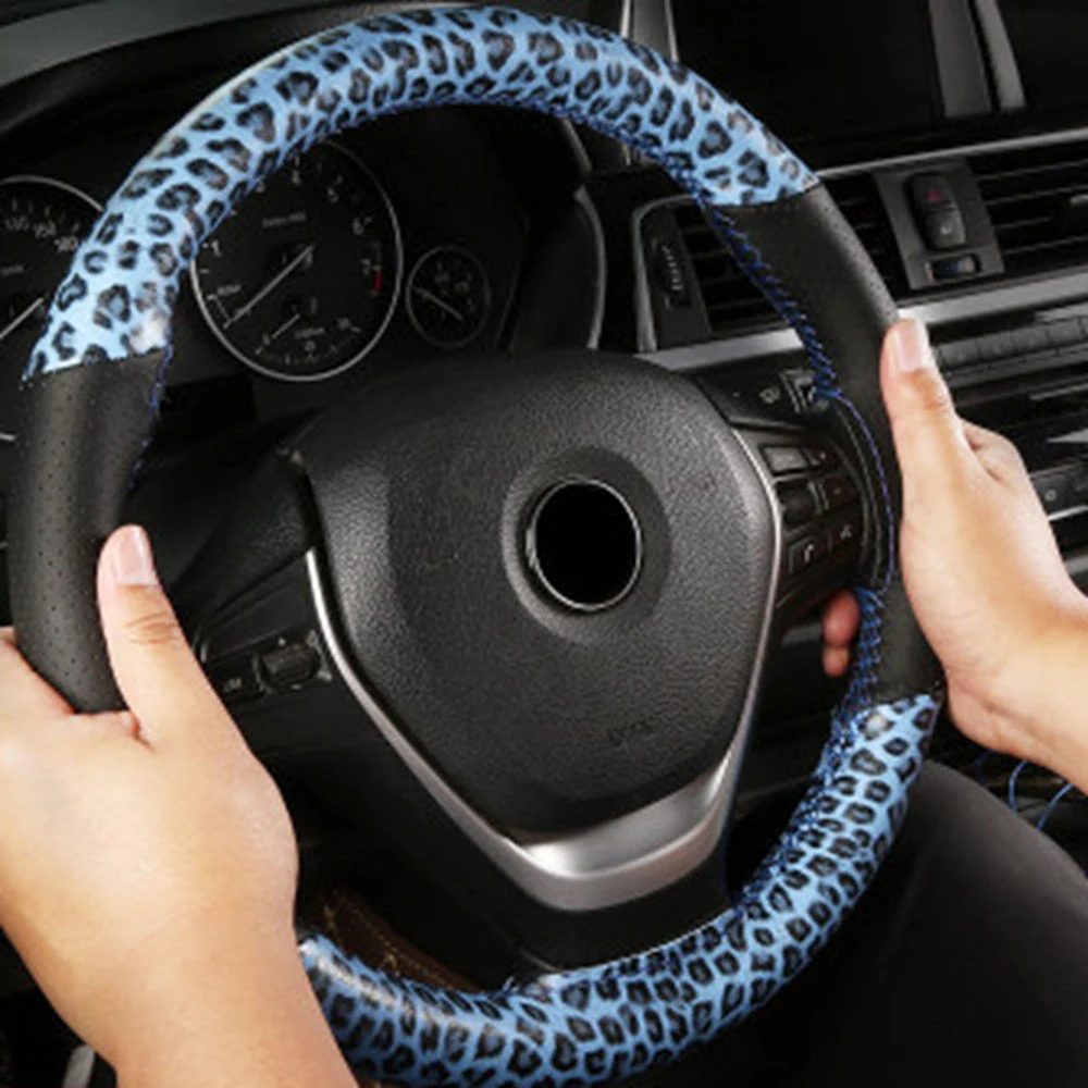 Funda De Volante Zhol Con Estampado De Leopardo Universal De