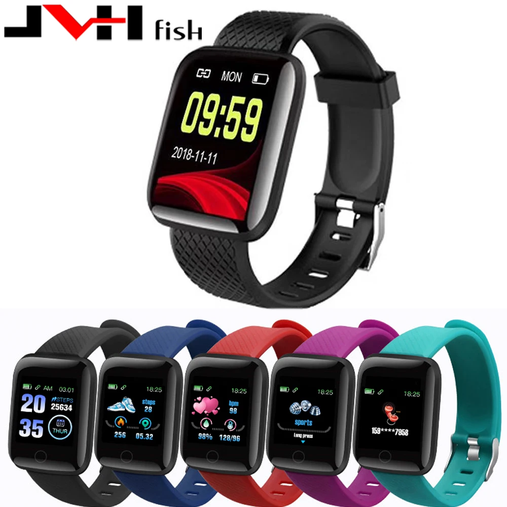 

100PCS D13 Smart Watches 116 Plus Heart Rate Watch Smart Wristband Sports Watches Smart Band Waterproof Smartwatch Android