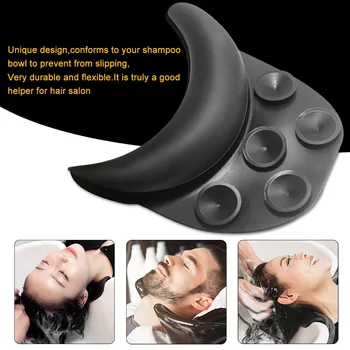 

Support Flexible Soft Silicone Hair Washing Sink Head Rest Non Slip Shampoo Neck Cushion Durable Hairdressing With Suction Cup