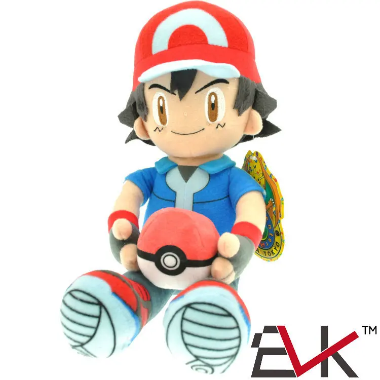 TAKARA TOMY Покемон 33 см Япония мультфильм аниме пепел Кетчум Мягкие плюшевые игрушки покемон плюшевые куклы игрушки подарки для детей