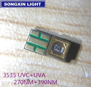 

1W UVC LED Chip 270nm UVA 390nm 3535 SMD UV Sterilization LED Beads Chips Purple Lighting LED Sterilizer