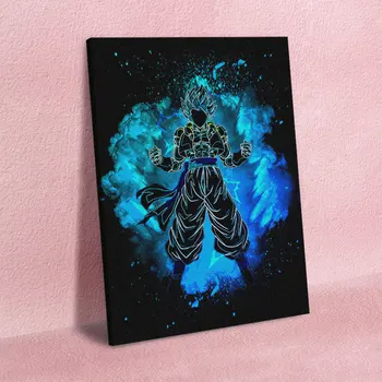 

Canvas Hd Prints Pictures Goku Wall Artwork Painting Dragon Ball Home Decor Modular Hot Anime Character Poster For Living Room