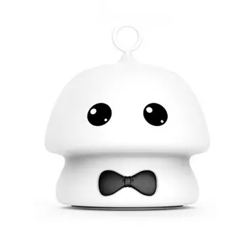

Colorful Mushroom Silicone Charging Cartoon Night Light Led Creative Decompression Lamp Bedside Lamp