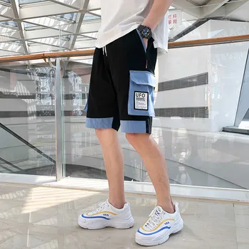 

Safari Style Men's Cargo Shorts 2020 New Summer Brand Men Casual Loose Drawstring Letters Big Pockets Shorts Pants Trousers