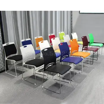 

Conference room chair simple office chair without armrest meeting chair bow training chair