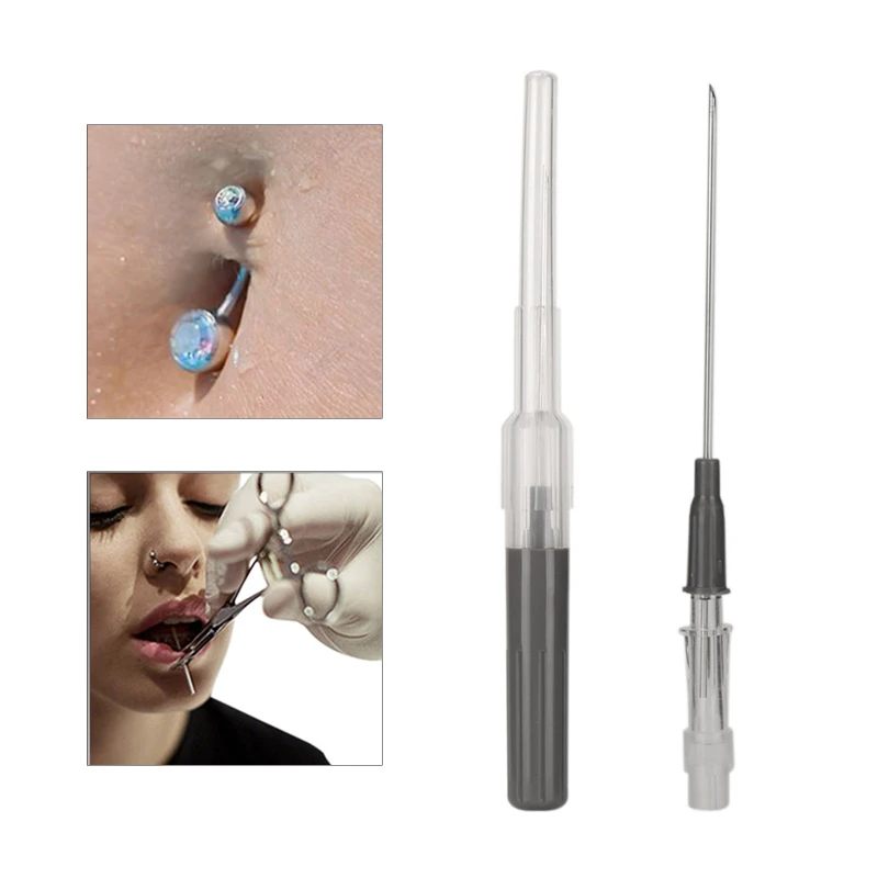 

5Pcs Puncture Needle Puncture Tool Professional Stainless Steel Catheter Needle Piercing Needle Titanium Steel Disposable Needle