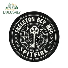 EARLFAMILY 13cm x 13cm SKELETON KEY MFG SPITFIRE Motorcycle Body Decal Car Stickers Vinyl Bumper Window Decal Accessories
