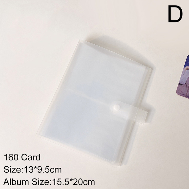 Inches 84/160/240 Pockets Photo Album Photocard Holder Cute Jelly Color Instax Album Sequins Name Card Holder Ins Card Bag