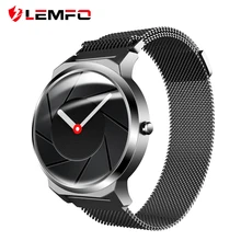 LEMFO ELF1 новые умные часы для мужчин и женщин Полный Круглый сенсорный экран стальной чехол сменный ремешок IP67 водонепроницаемые умные часы