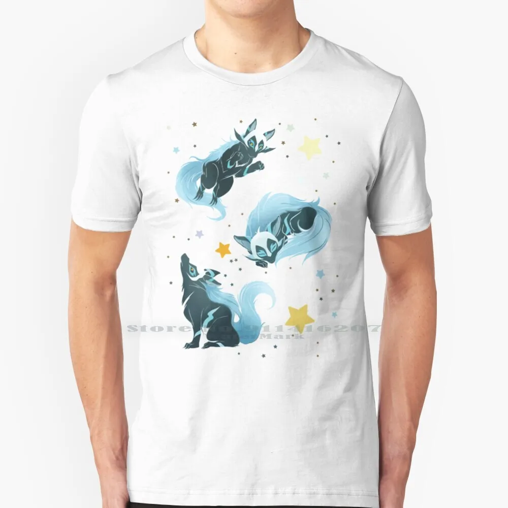 Cosmic Wolf T Shirt 100% Puro Cotone Cosmo Cosmic Wolf Voltron Voltron Robert Kogane Cosmos Stars Wolf Animals Mystic Wolf