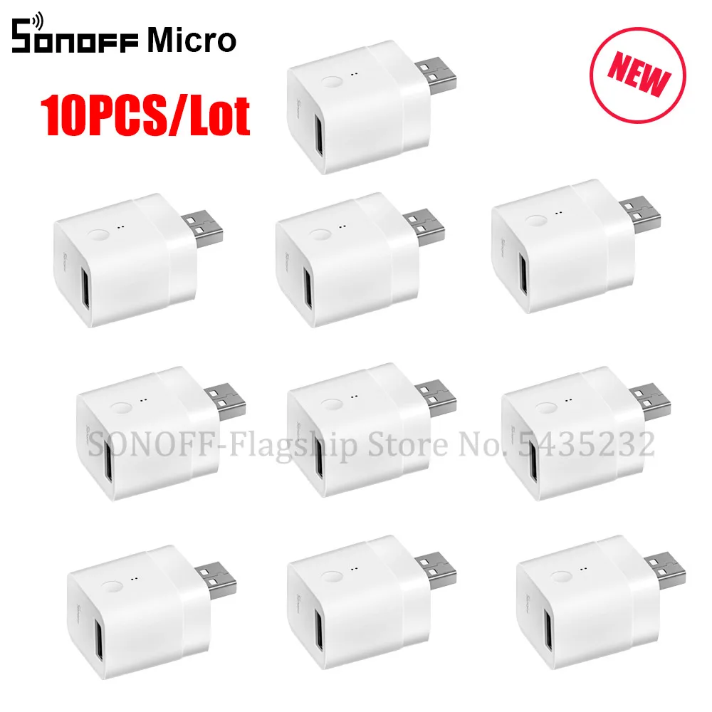 SONOFF Micro - Mini Adaptador 5V USB Wi-Fi Inteligente