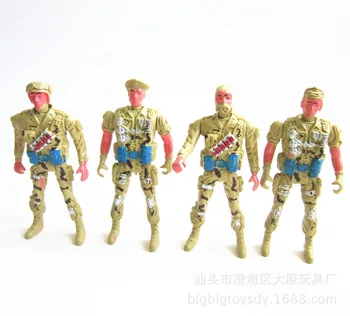 

10pcs/lot 12cm Anti-terrorist Corps Toys 4 kinds Mixed Random Hands And Feet Movable Action Figure Hot Toys