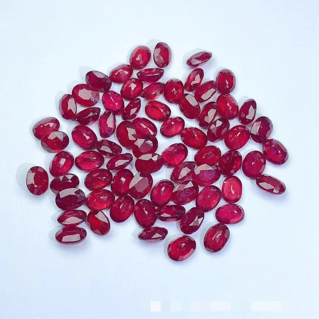 Natural Ruby Stone Burma AAA Level 4x6mm Loose Gemstones Bague Rubis Jewelry Bracelet Collier Edelstenen 2