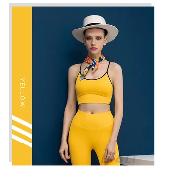 

2020 New Yoga Suit Women' London Series Elegant Fashion Sports Yoga Suit Shockproof Quick Drying Vest Leggings Two-piece Set