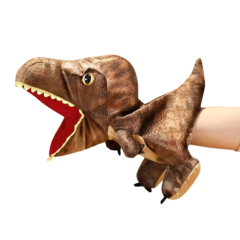 Plush dinosaur puppets stuffed plush toys dragon Hand puppet Gift for kids 