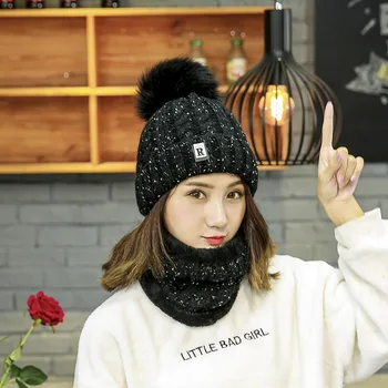 

Cute Women Knitted Hat Xmas Winter Warming Beanie Hats Cap for Girls Ladies Outdoor Decor NYZ Shop