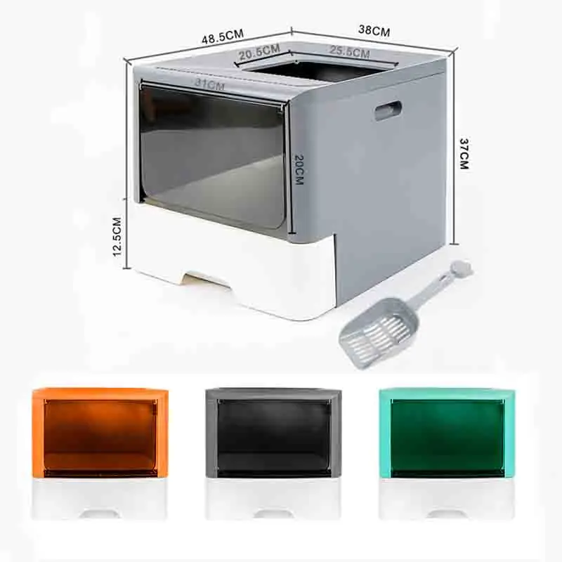 2020New Pet Fold Cat Tray Litter Box Closed Toilet for Cats Training Kit Sand Shovel Kitten Dog To Accustom A Cats To A Restroom 2020New Pet Fold Cat Tray Litter Box Closed Toilet for Cats Training Kit Sand Shovel Kitten Dog To Accustom A Cats To A Restroom