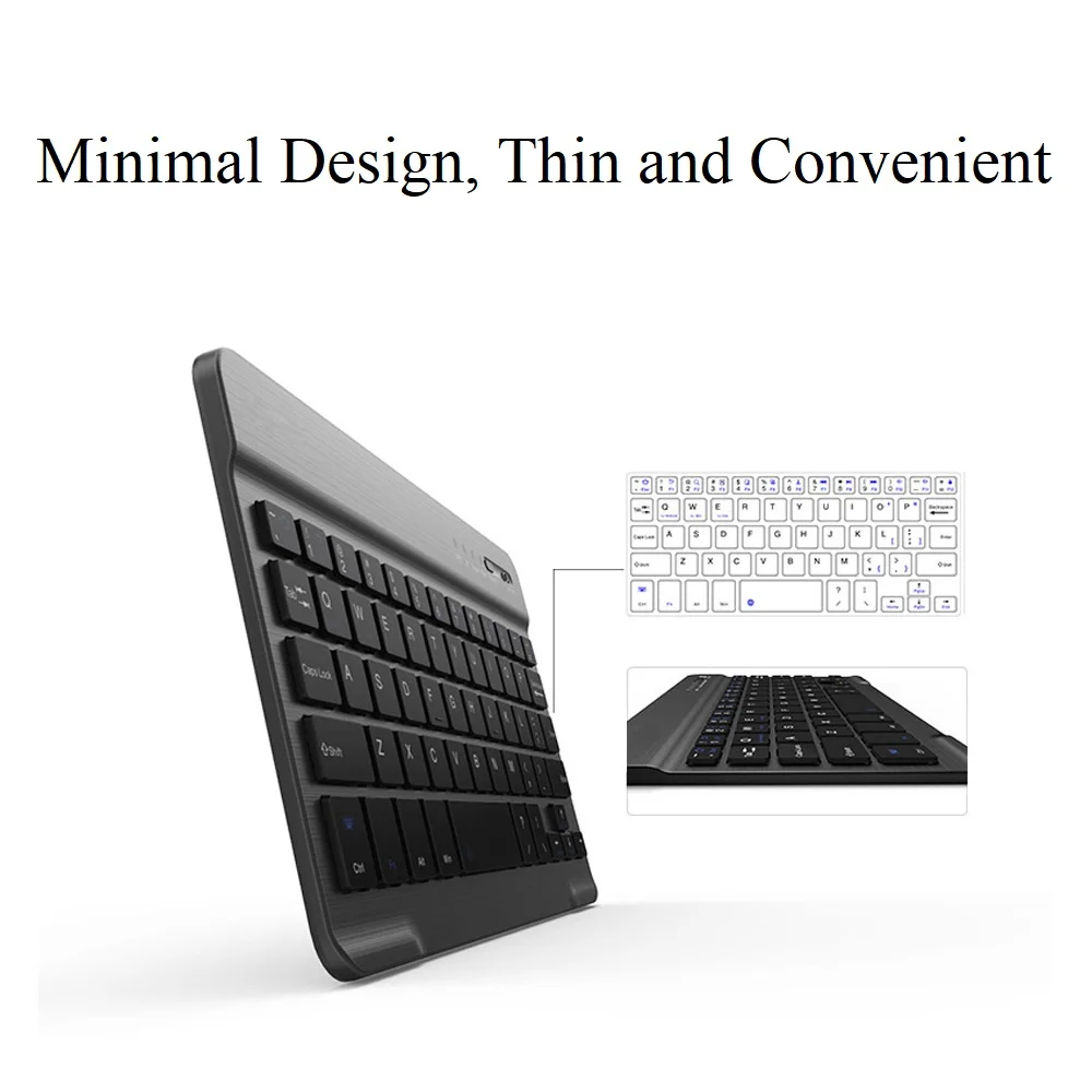 Мини клавиатура Bluetooth 10 1 дюйма универсальный офисный планшет перезаряжаемая с 7