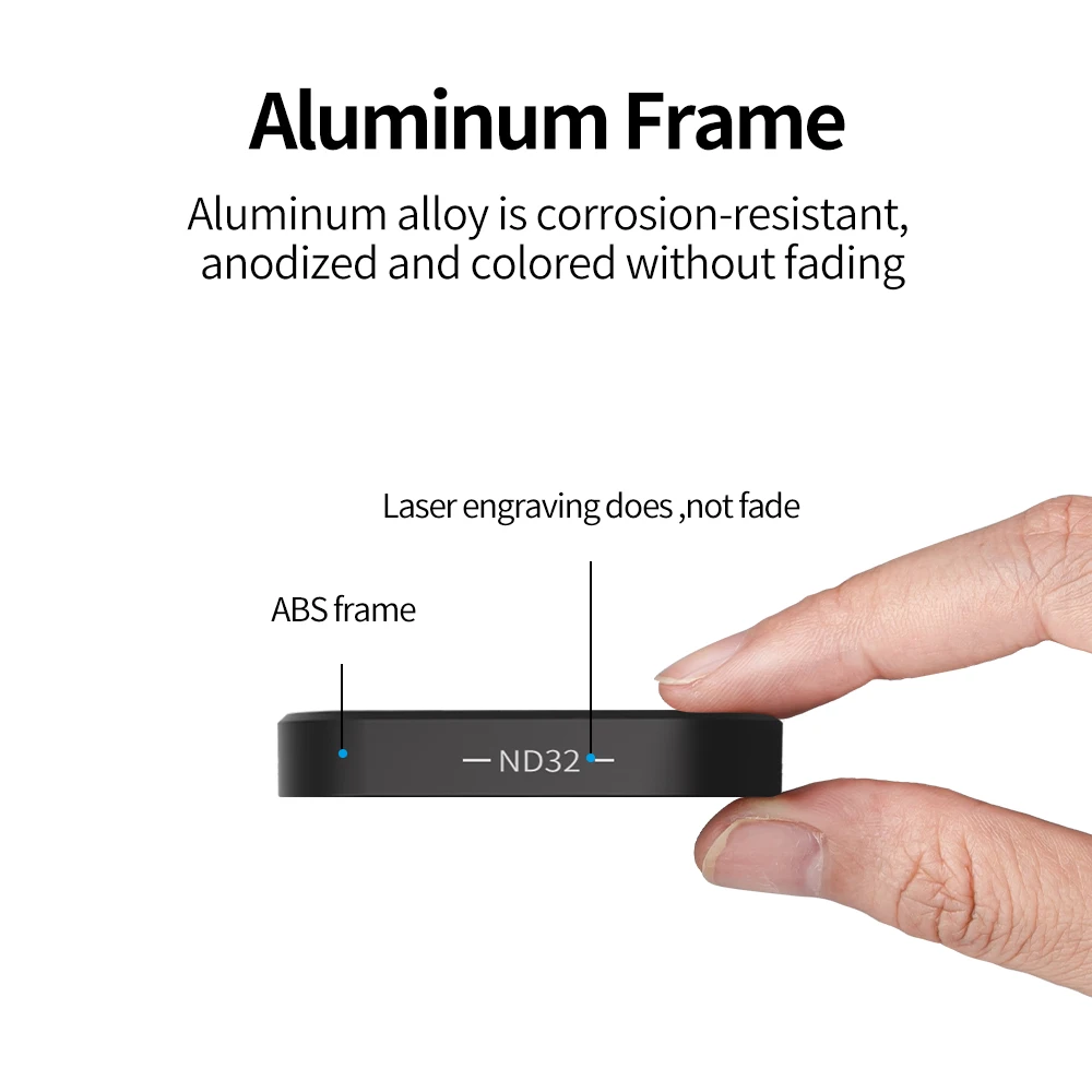 TELESIN 4 Packs ND8 ND16 ND32 CPL Lens Filter Set for Gopro Hero 10 9 Black Action Camera Accessories ND CPL Alloy Frame Lens