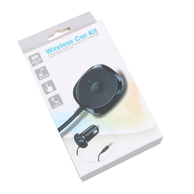 Высококачественный автомобильный bluetooth-адаптер 2.1A USB Автомобильное зарядное устройство беспроводной аудио mp3-плеер приемник черный Bluetooth Автомобильный передатчик