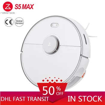 

2020 Global Version Roborock S5 Max Robot Laser Navigation Vacuum Cleaner AI Recharge APP WIFI Control Automatic Sweep Sterilize