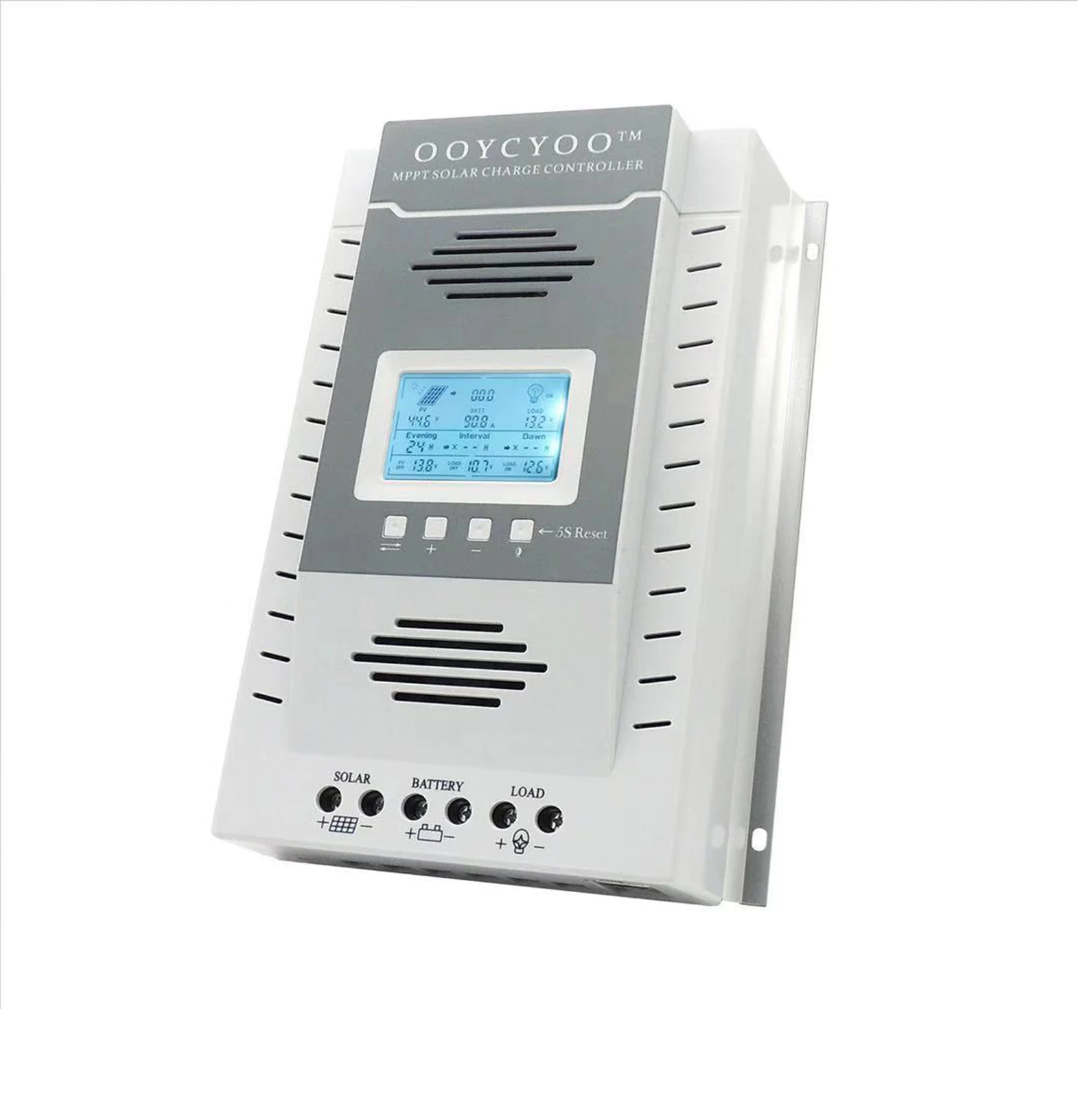 - 60A 80A 100A MPPT Solar Controller Max 96V Input Solar Panel 12V 24V Battery Regulator of LCD USB Bulk Floating Constant Charger