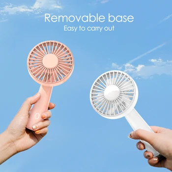 

Mini Handheld Fan USB Rechargeable Electric Portable Desk Table Cooling Fan with Mobile Phone Holder Mount Stand