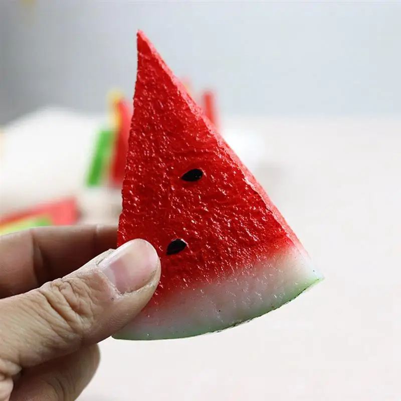  Artificial Fruit Watermelon Slice Creative Decorative Fake Fruit Teaching Prop - 4000560802903
