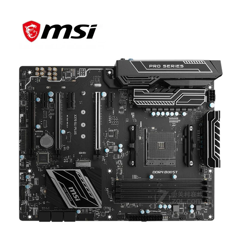 For MSI X370 SLI PLUS Motherboard Socket AM4 AMD X370M M.2 PCI-E 3.0 Original Desktop Mainboard Used | Компьютеры и офис