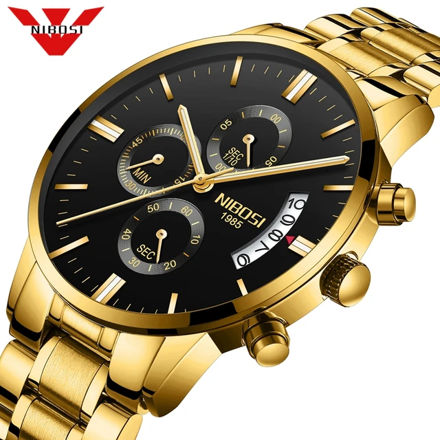 NIBOSI Relogio Masculino Men Watches Luxury Famous Top Brand Men's Fashion Casual Dress Watch Military Quartz Wristwatches Saat 1